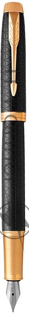 Ручка перьевая Parker IM Premium F323 (CW1931646) Black GT, F, сталь нержавеющая, подарочная коробка