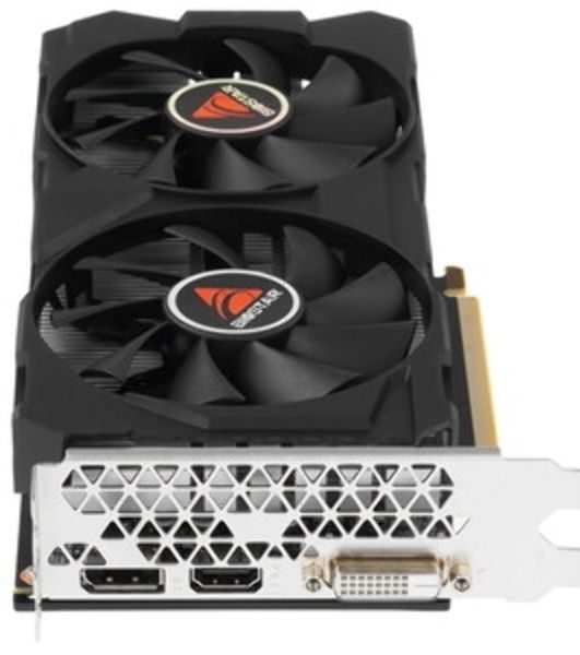 Видеокарта BIOSTAR GeForce GTX 1660 Ti, 6 GB GDDR6, 192 bit, DVI-D, DisplayPort, HDMI, GPU 1500 MHz
