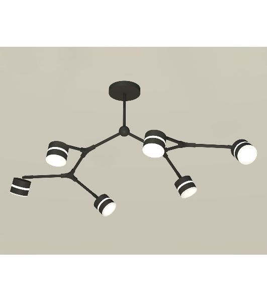Светильник Ambrella light XB9056202/6 SBK/FR черный песок/белый матовый GX53 (C9056, N8445)