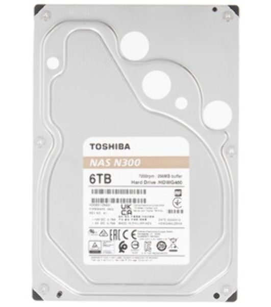Жесткий диск HDD Toshiba N300 NAS PRO SATA3 3.5" 10TB 7200 512Mb 6Gb/s 1 year warranty