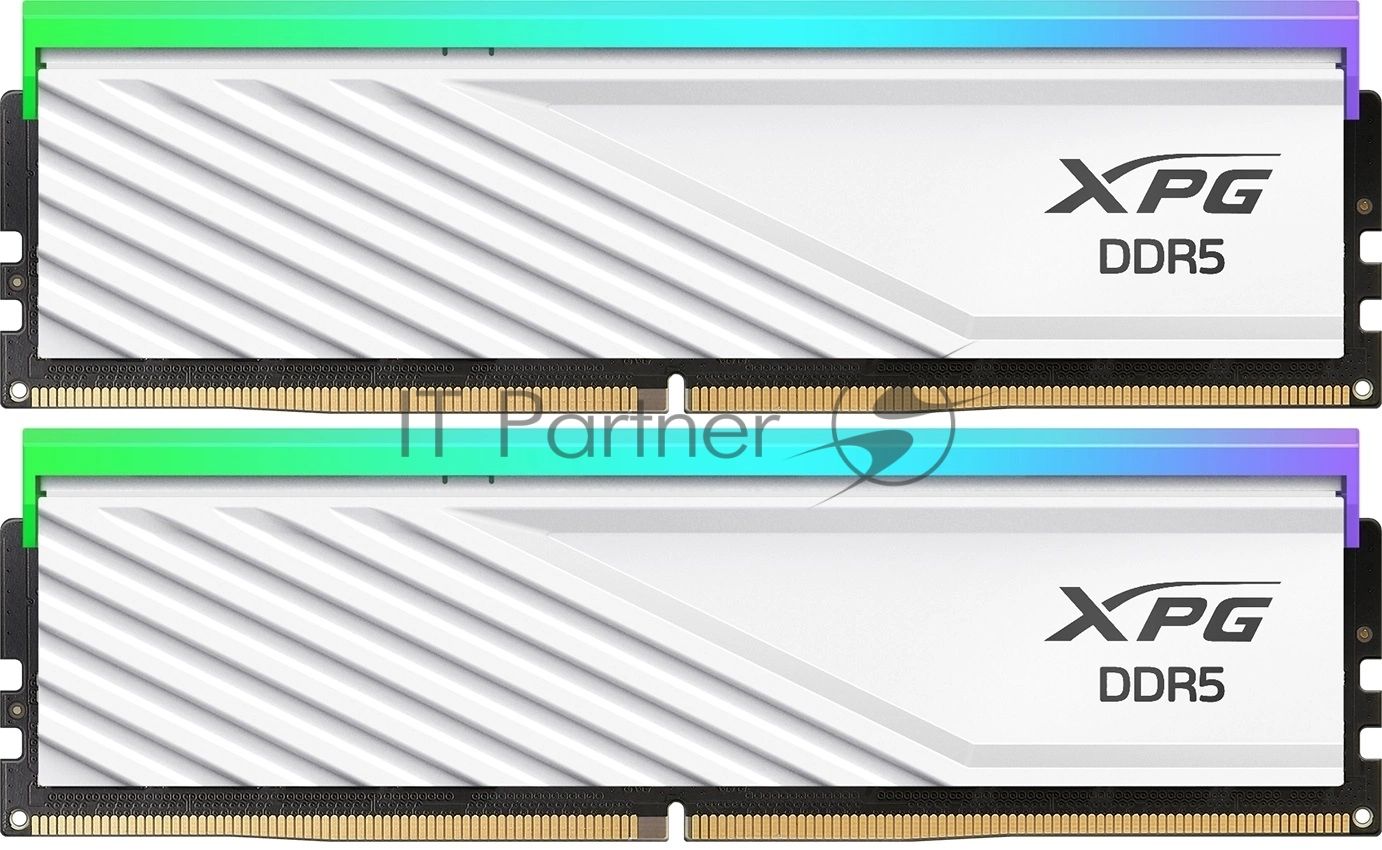 Оперативная память XPG Lancer Blade, DDR5, 32GB (2x16GB), 6000MHz, CL30, DIMM, с радиаторами, RGB, белый