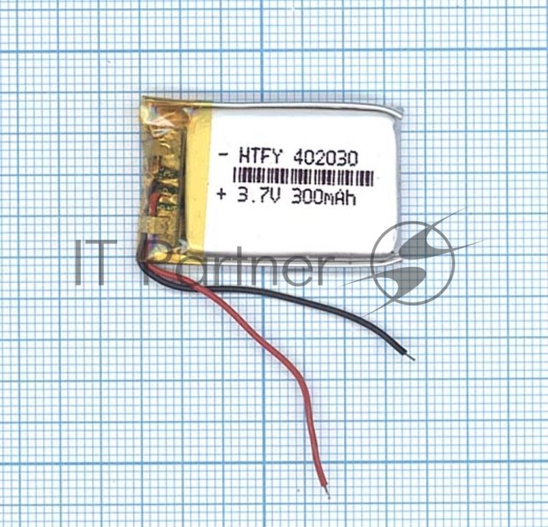 Аккумулятор Li-Pol (батарея) 4x20x30мм 2pin 3.7V/300mAh