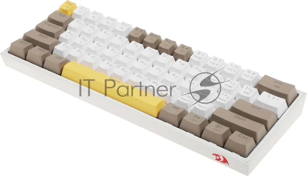 Клавиатура Redragon Fizz проводная, USB Type-A, белый