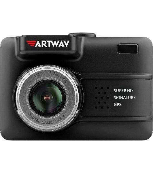 Видеорегистратор Artway MD-105, 2304x1296, 2.4", GPS, G-сенсор, GPS-информатор