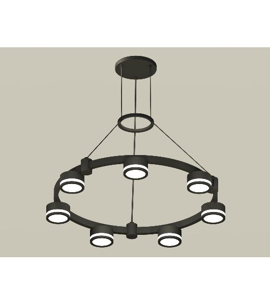 Светильник Ambrella light XR92051600/7 SBK/FR черный песок/белый матовый GX53  (A9205, C9238, N8415)