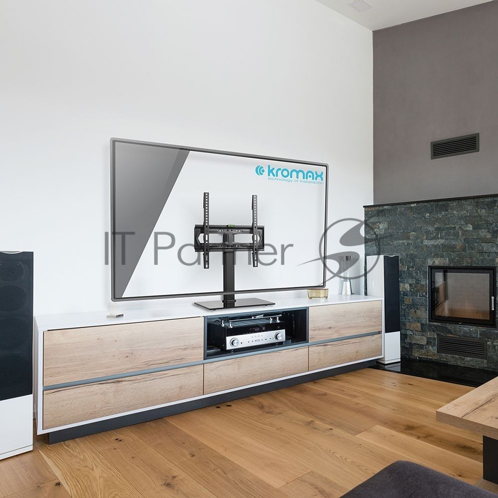 Стойка для телевизора Kromax X-STAND-2 черный 23"-55" макс.30кг крепление к столешнице