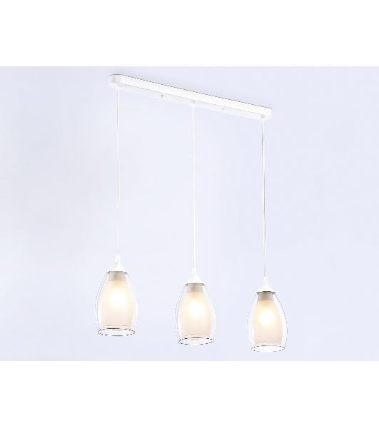 Светильник Ambrella light TR3536/3 WH/CL/FR белый/прозрачный/белый матовый E27*3 max 40W 640*120*820