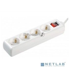 Удлинитель 4х1.5 м с заземл. 16А IP20 У04К с выкл. ПВС 3х1 IEK WYP10-16-04-01-ZK-17