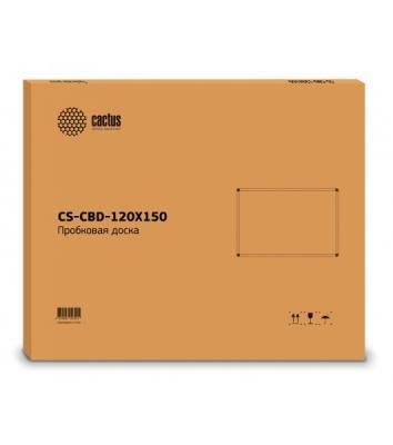 Демонстрационная доска Cactus CS-CBD-120X150, пробковая 120х150см алюминиевая рама