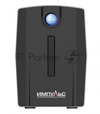 Источник бесперебойного питания Импульс ЮНИОР СМАРТ 800, 800/480 ВА/Вт, LED, USB, SCHUKOx2