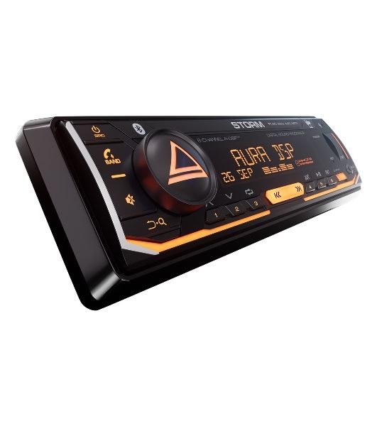 Автомагнитола AURA STORM-868DSP, 1 DIN, Bluetooth, USB Type-A, AUX, пульт ДУ