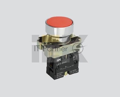 Кнопка управления LAY5-BA51 без подсветки желтая 1з BBT60-BA-K05 IEK