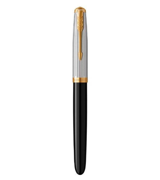 Ручка перьевая Parker 51 Premium (CW2169030) Black St.Steel GT, F, сталь нержавеющая, подарочная коробка