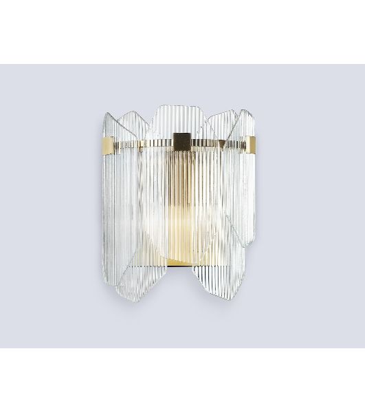Настенный светильник Ambrella light LH31257/2 BS/CL латунь/прозрачный E14*2 max 40W 220*150*270