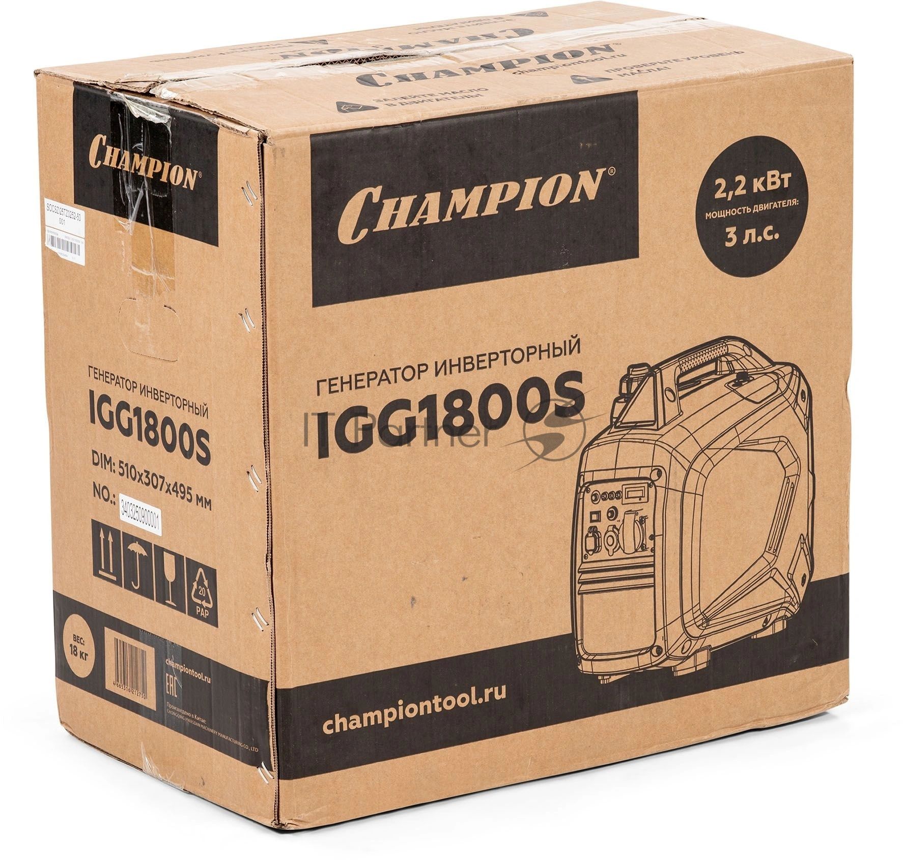 Генератор Champion IGG1800S 2кВт