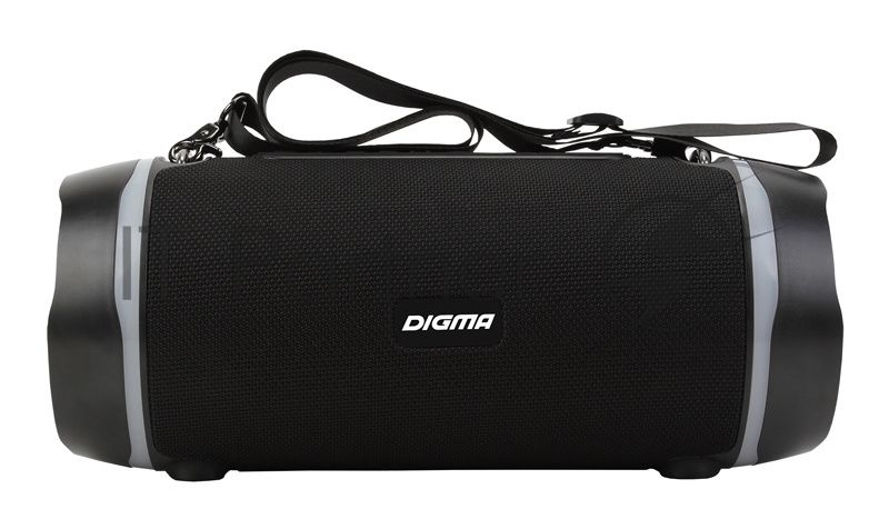 Колонка портативная Digma S-39 черный 25W 1.0 BT/USB 3000mAh