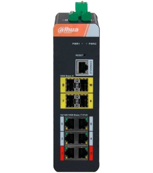 Коммутатор Dahua DH-IS4410-6GT-120 6G 4SFP 6PoE 120W управляемый