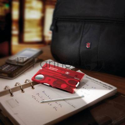 Швейцарская карта Victorinox SwissCard Lite (0.7300.T) красный полупрозначный коробка подарочная Швейцарская карта Victorinox SwissCard Lite (0.7300.T) красный полупрозначный коробка подарочная