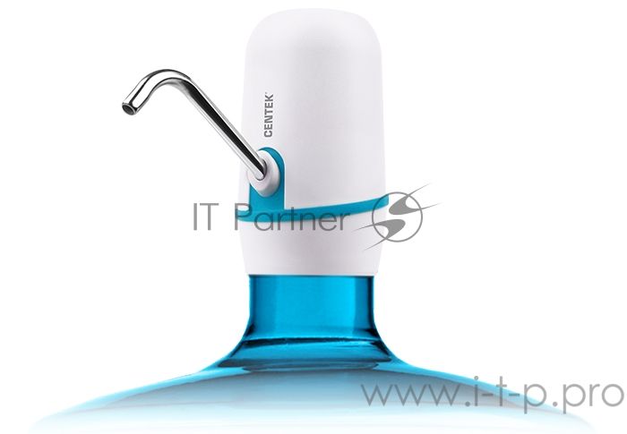 Помпа электрическая Centek CT-3002 White <2.2л/мин> 8Вт, 2 насоса, Li 1200 мАч, USB зарядка, LED