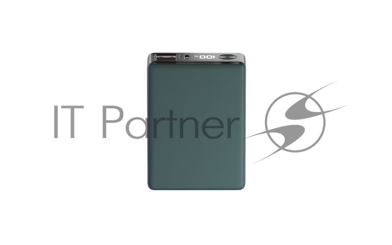 Портативный аккумулятор OLMIO QX-10, 10000mAh, 22.5W, QuickCharge3.0/PowerDelivery, LCD, темно-зеленый