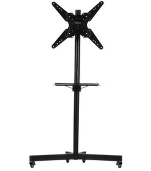 Мобильная стойка напольная Kromax OMEGA-16 черный для TV 26"-60", max вес 35 кг, наклон ±10°, пов. 360° высота 1385 мм, max VESA 400x400 мм