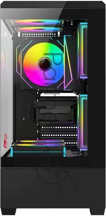 Корпус Bloody CC-127-BK, Midi-Tower, чёрный