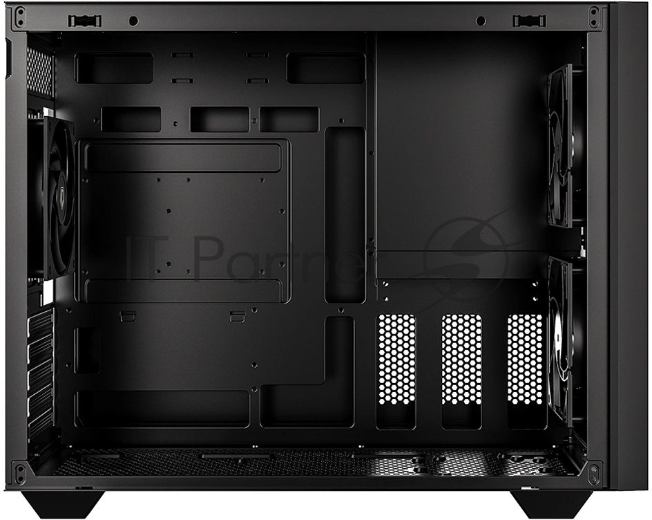 Корпус Case ID-Cooling FLOW 500 AIR Black mATX/win TG/2 fans/Gen2 Type C/CPU180mm/ GPU 403mm/no PSU