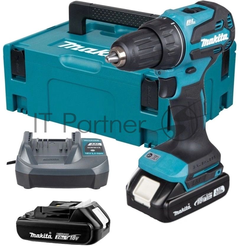 Дрель-шуруповерт Makita DDF490WVE аккум. патрон:быстрозажимной (кейс в комплекте)