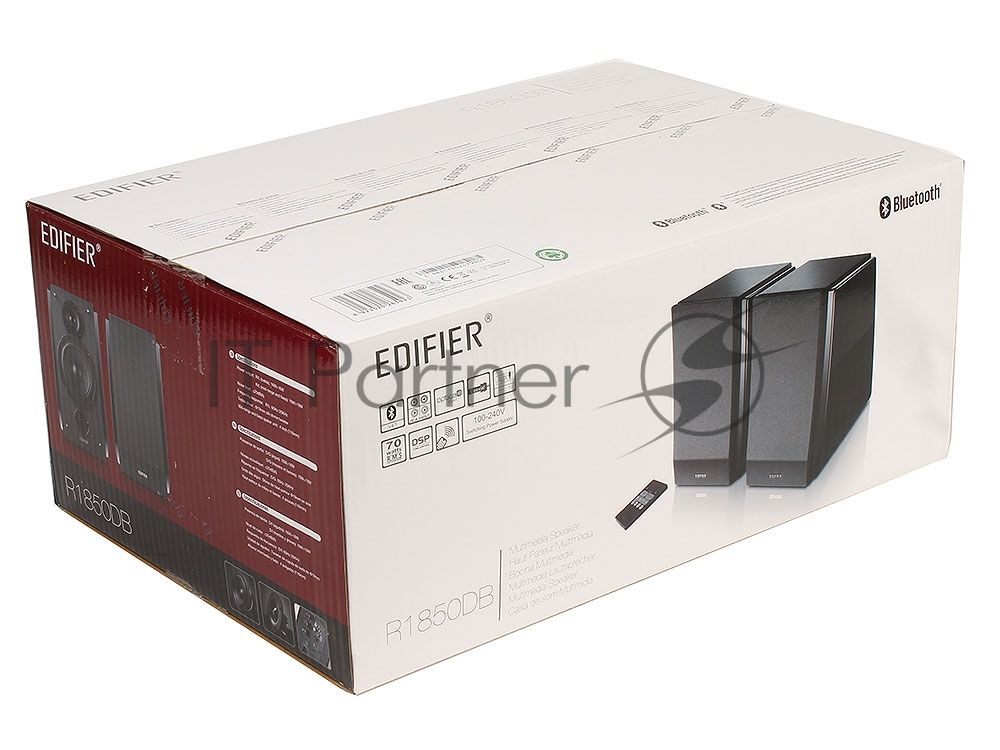 Акустическая система Edifier R1850DB Black 2.0, 33Wx2, RMS, Bluetooth 4.0