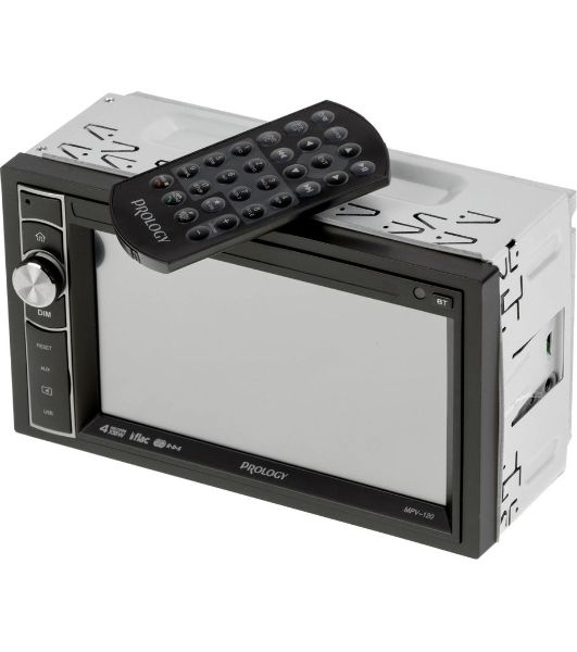 Автомагнитола Prology MPV-120, 2 DIN, 6.2", Bluetooth, USB Type-A, AUX, пульт ДУ