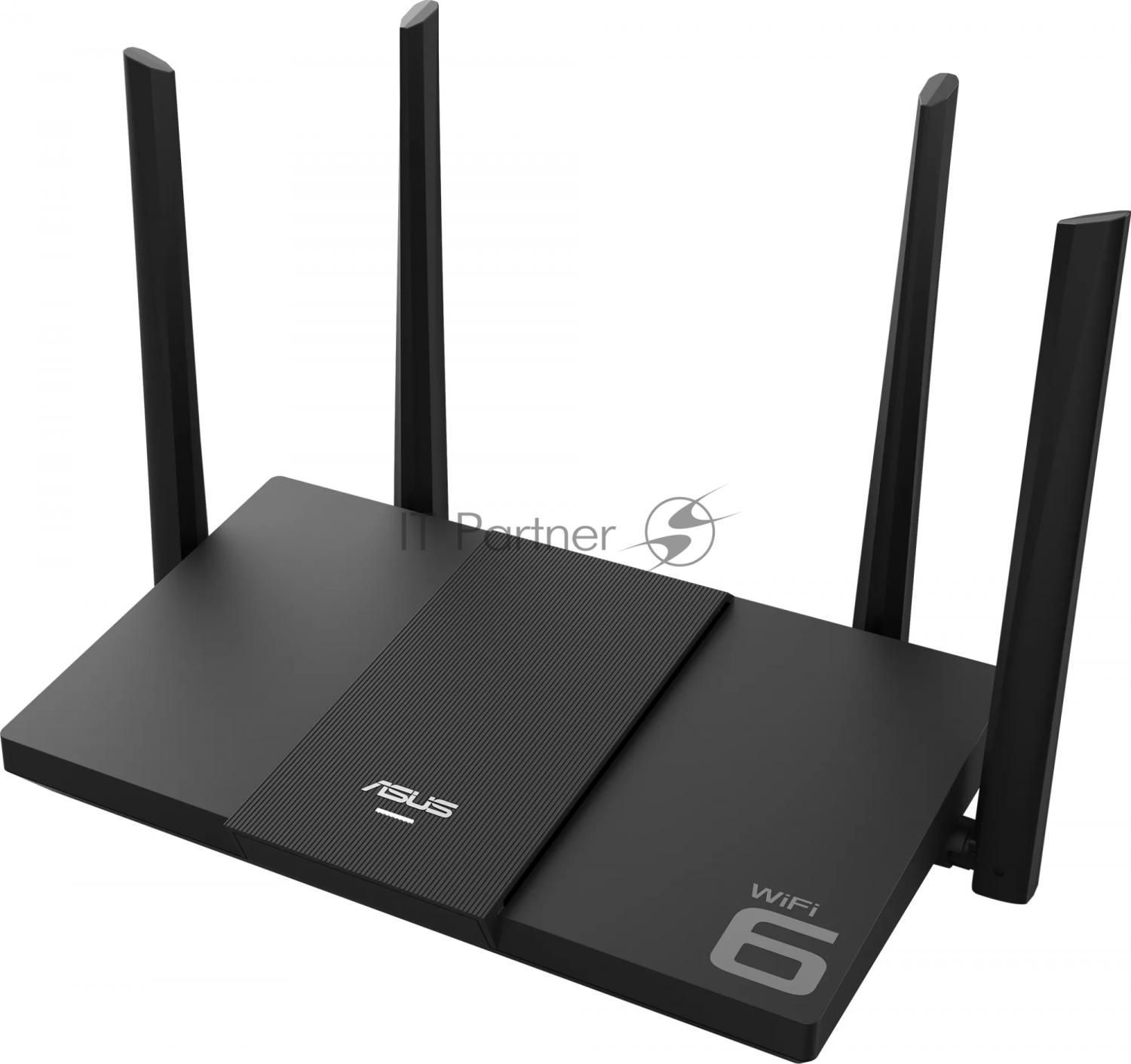 Роутер беспроводной Asus RT-AX3000E AX3000 10/100/1000BASE-TX черный
