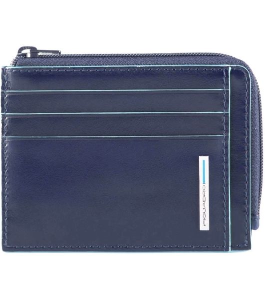 Чехол для кредитных карт Piquadro Blue Square PP4822B2R/BLU2. натур.кожа, синий