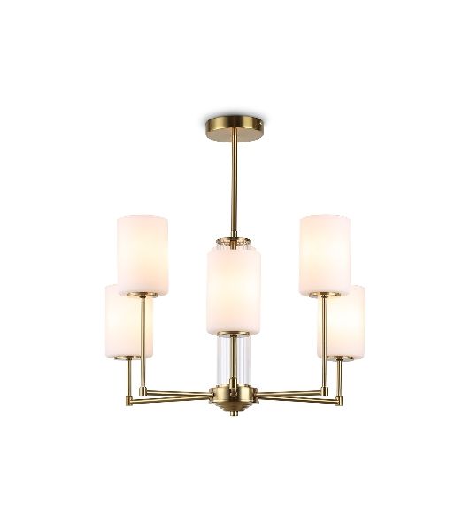 Люстра Ambrella light LH56215/6 BS/FR латунь/белый матовый E27/6 max 60W D600*600