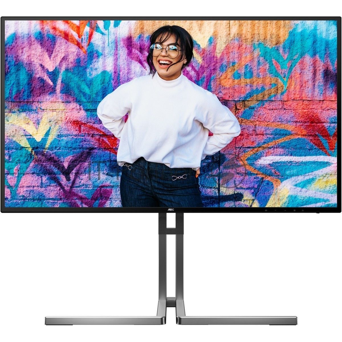 Монитор 27" AOC U27U3CV Nano IPS 3840x2160, 60 Гц (75 Гц макс.), 4 мс, 16:9, 400 кд/м², 2×HDMI 2.0, DP 1.4, USB-C (96 Вт PD), USB Hub (4×USB 3.2 Gen2 + 1×USB-C), RJ-45, 3.5 Jack, динамики (2×3 Вт), DisplayHDR 400, Adaptive-Sync, KVM, черный