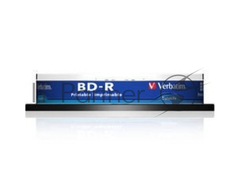 Диск BD-R Verbatim 25Gb 6x Cake Box (10шт) Printable Light Scribe (43804)