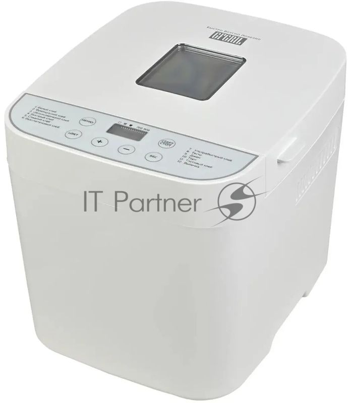 Хлебопечь GFGril GFB-2000 550Вт белый