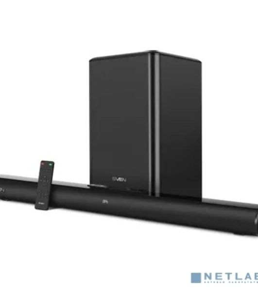 Саундбар SVEN SB-2200D черный (2 x 60W, Bluetooth сабвуфер 180W, пульт ДУ, LED-дисплей, HDMI, USB)