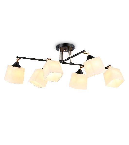 Светильник Ambrella light TR303089/6 BK/FGD/FR черный/золото/белый матовый E27/6 max 40W 800*580*250