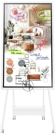 Панель Samsung 55" Flip Chart WM55FX белый VA LED 8ms 16:9 HDMI M/M матовая 350cd 178гр/178гр 3840x2160 DP 4K USB 28.6кг