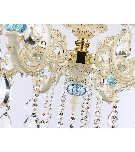 Светильник Ambrella light TR4923/6 GD/WH/BL золото/белый/голубой E14*6 max 40W D600*620