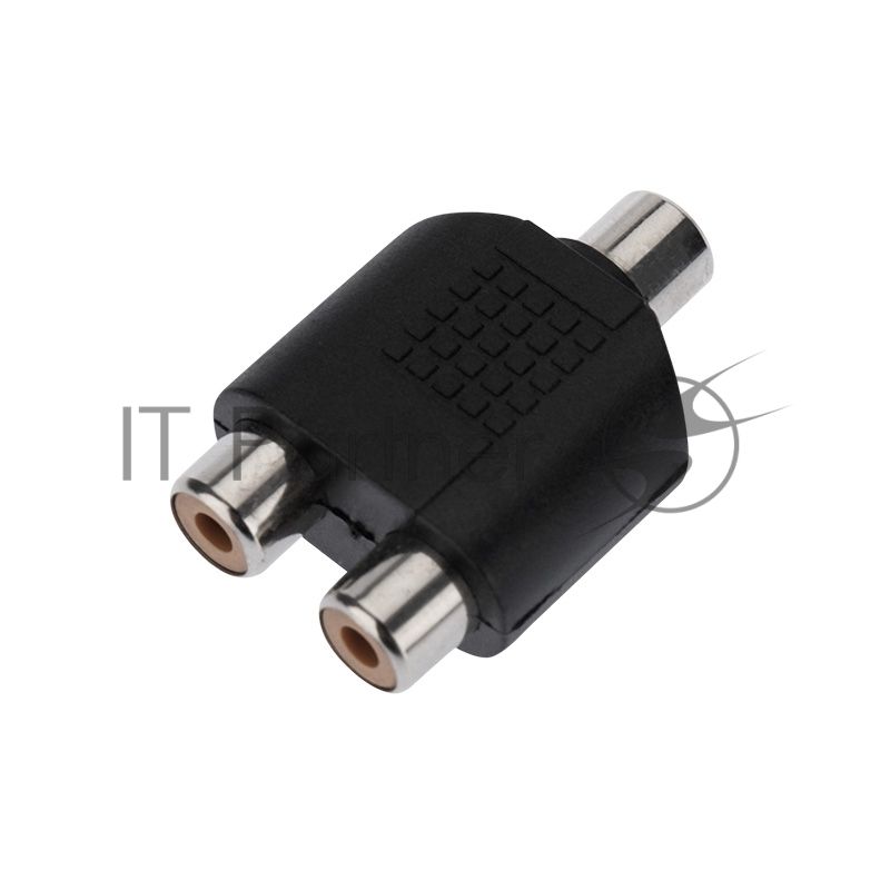 Переходник гнездо RCA - 2 гнезда RCA  REXANT