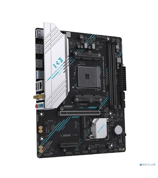 Материнская плата MAXSUN MS-B550M GAMING WIFI (Socket AM4, mATX, 2*DDR4, VGA/HDMI, 2*SATA3, 2*M.2, 1*PCIEx16/1*PCIEx4, 4*USB 2.0, 2*USB 3.2 Gen1, Wi-Fi 5, LAN 1*1G, RTL)