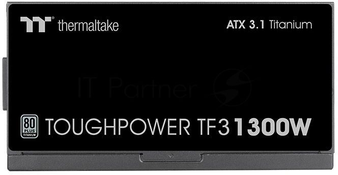 Блок питания Thermaltake Toughpower TF3 1300W, 1300Вт, 80+ Titanium, 140мм, модульный, черный