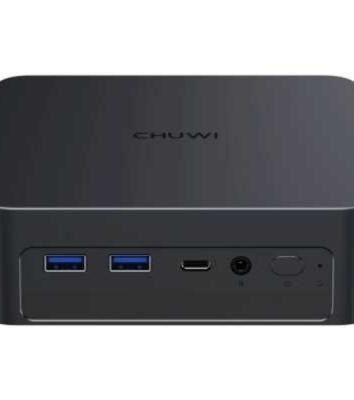 Компьютер Chuwi AuBox Intel Core Ultra 7 256V(2.2Ghz)/16384Mb/1000PCISSDGb/Int:Intel Iris Xe Graphics/BT/WiFi/war 1y/0.865kg/Gray/Win11Pro + DDR5 (no Slots)/USB3.2*5/HDMI*2/DP*1/RJ45*1/WIFI6E,BT5.3/Tipe-C*2/bracket/Aluminum Alloy + Galvanize