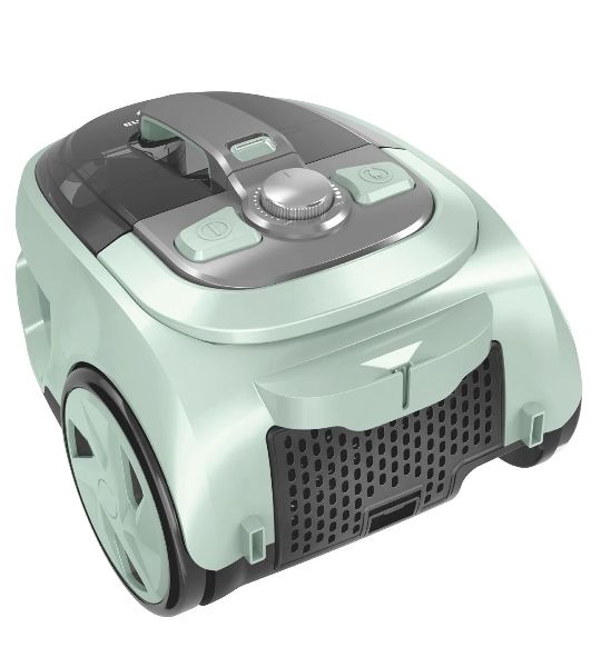 Пылесос Eurostek EVC-KP05С серый/бирюзовый, 400/2600 Вт, уборка сухая, пылесборник контейнер 2.5 л