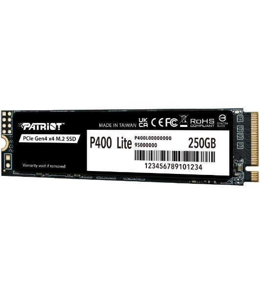 Накопитель SSD M.2 2280 PCIE 250Gb P400 Lite PATRIOT P400LP250GM28H