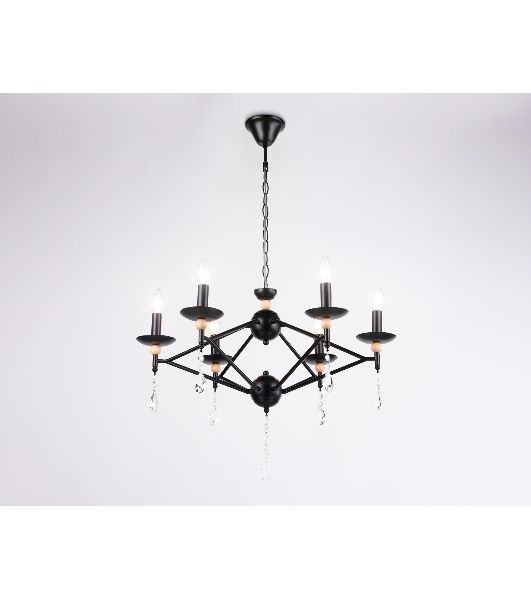 Светильник Ambrella light TR9597/6 BK черный E14/6 max 40W D660*880