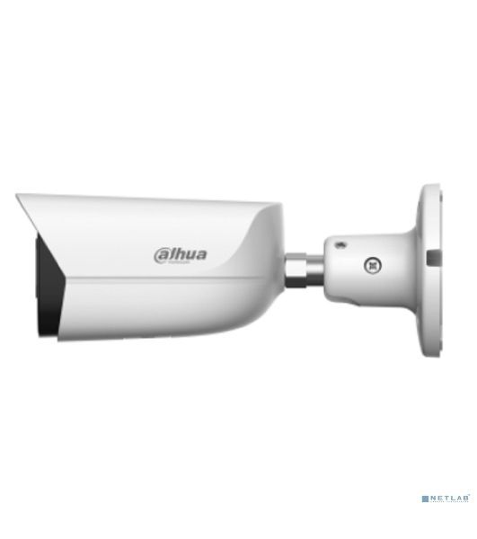 Уличная цилиндрическая IP-видеокамера DAHUA DH-IPC-HFW3449EP-AS-IL-0600B 4Мп, 1/2,9” CMOS, объектив 6.0мм, видеоаналитика,тревожные вх/вых: 1/1 , микрофон, ИК 50м, LED 50m, IP67, металл