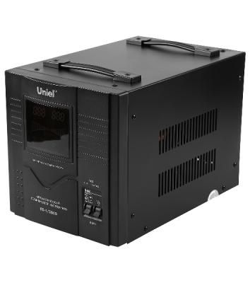 Стабилизатор UNIEL RS-1/3000 однофазный, цифровой 220В, 2400Вт, вх.140-260В