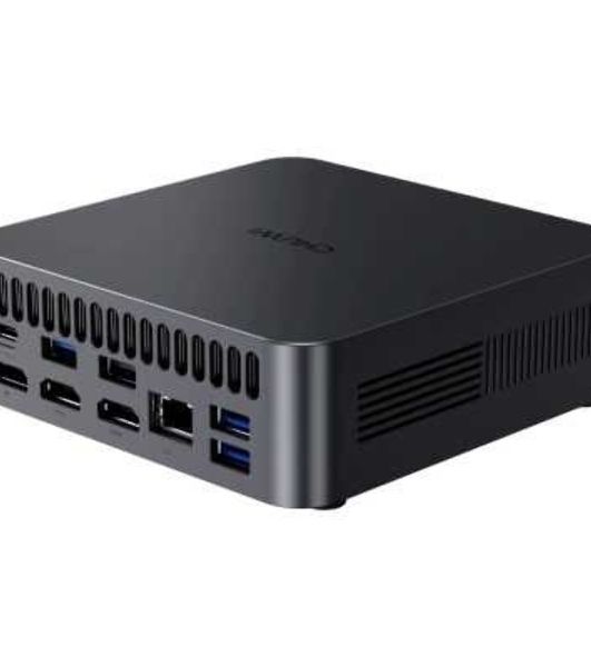 Компьютер Chuwi AuBox Intel Core Ultra 7 256V(2.2Ghz)/16384Mb/1000PCISSDGb/Int:Intel Iris Xe Graphics/BT/WiFi/war 1y/0.865kg/Gray/Win11Pro + DDR5 (no Slots)/USB3.2*5/HDMI*2/DP*1/RJ45*1/WIFI6E,BT5.3/Tipe-C*2/bracket/Aluminum Alloy + Galvanize